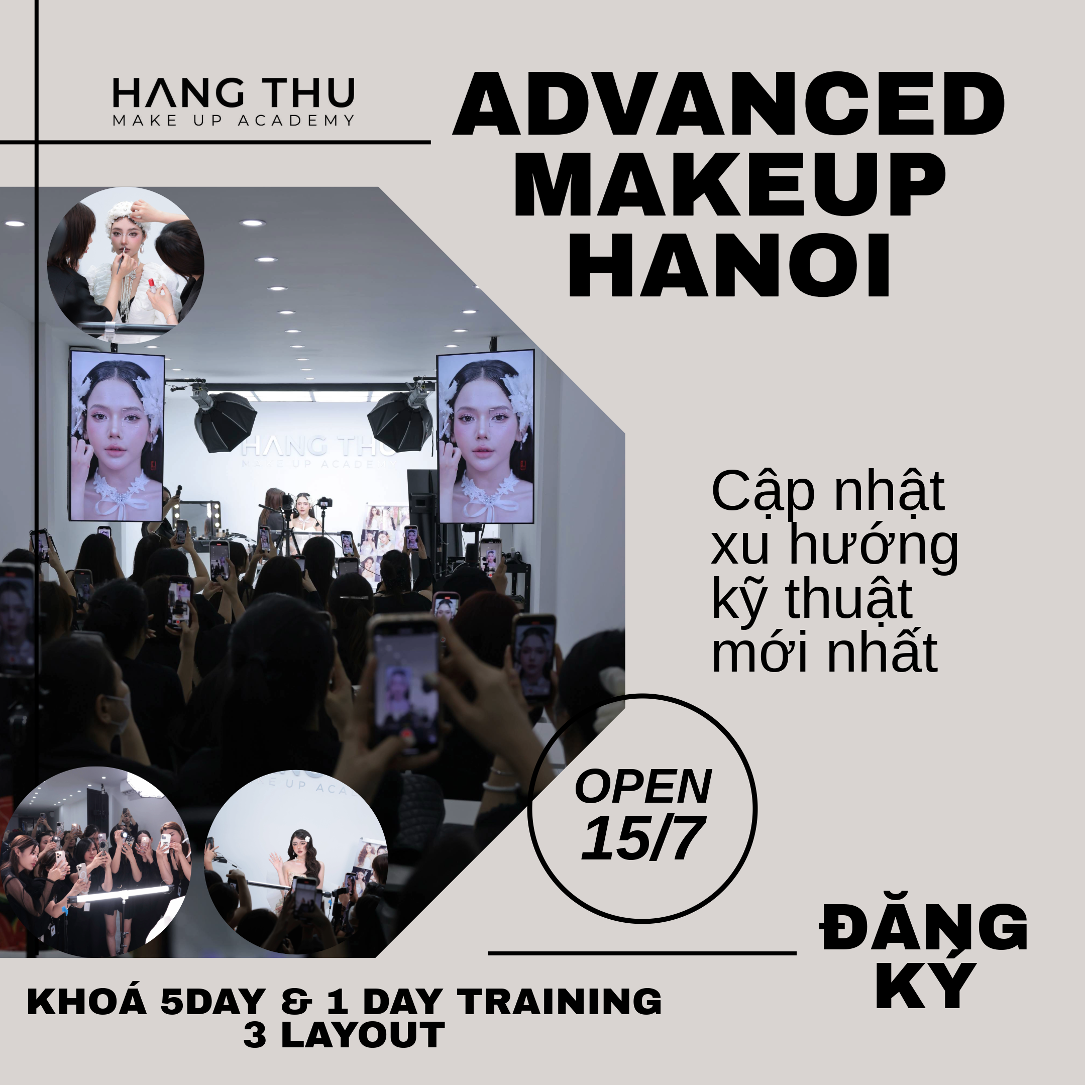 KHÓA HỌC MAKE UP NÂNG CAO CẤP TỐC HÀ NỘI 2025
